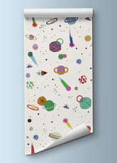 Papel de Parede Infantil - Cosmos Off White